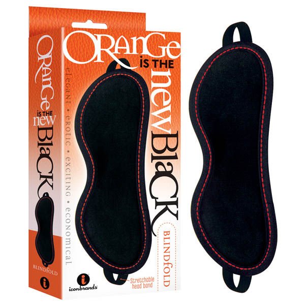 Orange is the new black - blindfold - Product front view and box front view | Flirtybay.com.au
